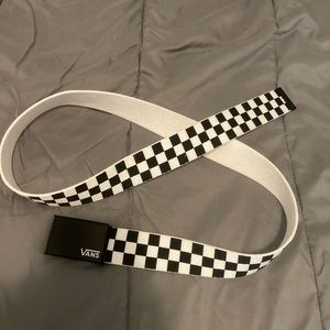 Checkered Vans Belt